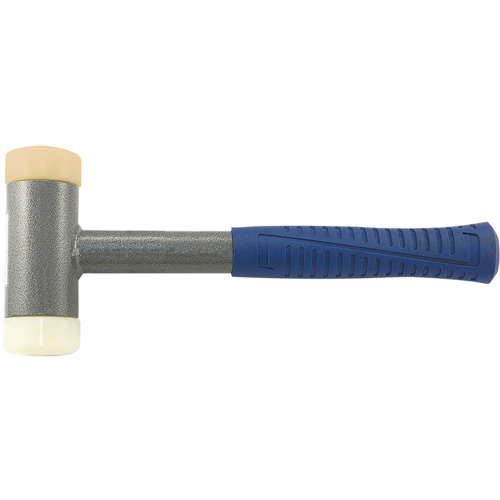 Heavy-Duty Soft-Face Dead Blow Hammer, 2.25 lbs. Head Weight, Polyurethane Face, Tubular Steel Handle Fastek