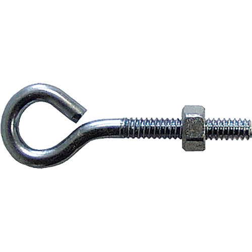 Eye Bolt, 3/8" Dia., 6" L, Zinc Plated Fastek
