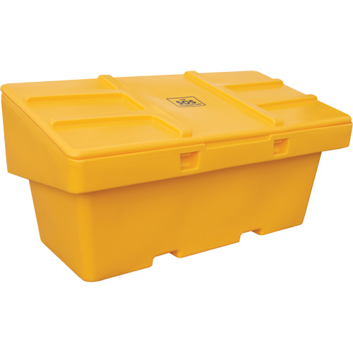 Contenants pour sel & sable SOS, Avec Moraillon, 72" x 36" x 36", 36 pi³, Jaune Fastek