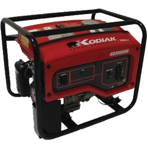 Kodiak KD3000VR Portable Generator, 2400 W Rated, 120 V, 16 L Tank Fastek
