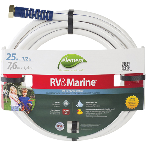 Element Marine & RV Water Hoses, PVC, 5/8" dia. x 25' Fastek