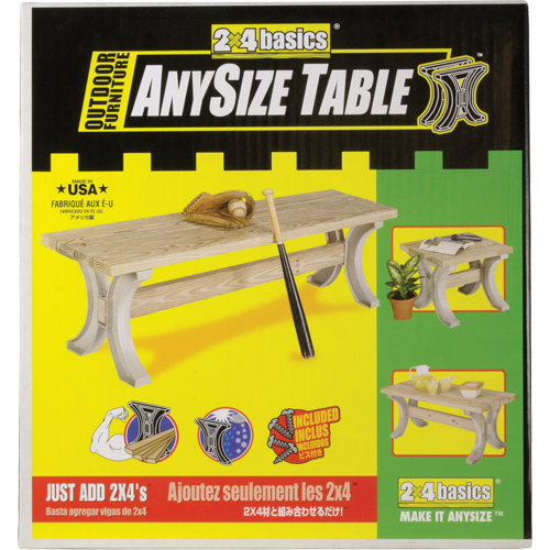 Basics&reg; Picnic Table Bench, Plastic, 96" L x 15" W x 17" H, Sand Fastek