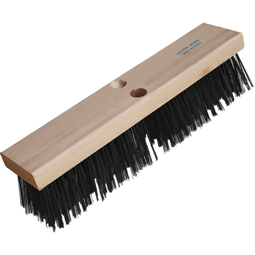 Road Warrior Extra Heavy-Duty Push Broom, 16", X-Coarse, Wire Bristles Fastek