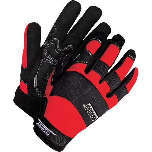 Heavy-Duty Performance Gloves with Padded Palms, Size Large, Synthetic Palm Fastek