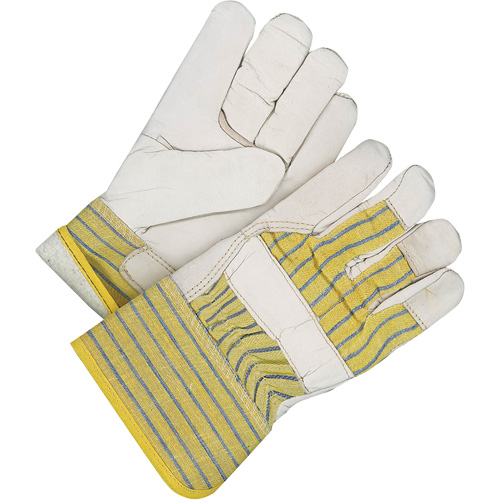 Classic Fitter Gloves, One Size, Grain Cowhide Palm, Cotton Fleece Inner Lining Fastek