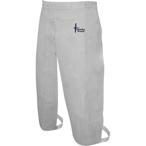 Tablier de soudage en cuir, Taille &agrave; jambes fendues, 32" lo, Gris perle Fastek