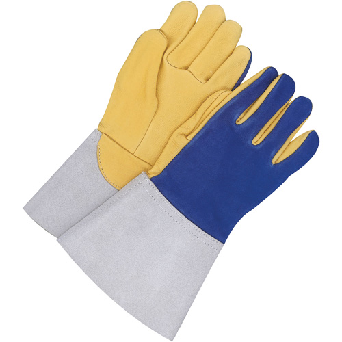 Gants pour soudeur TIG avec poignet de 5,5", Cuir fleur de daim, Taille 10 Fastek