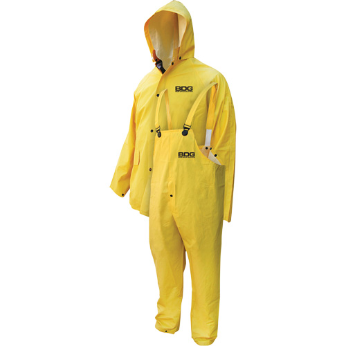 V&ecirc;tements imperm&eacute;ables ignifuges en trois morceaux Deny, T-Grand, Jaune Fastek