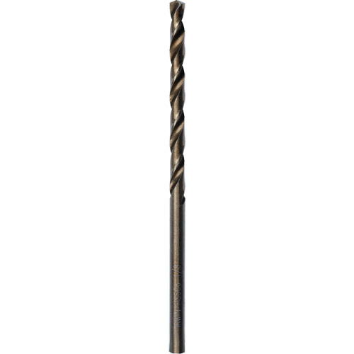 Heavy-Duty Jobber Drill Bit, High Speed Cobalt, 1/8", 2-3/4" L, 1-5/8" Flute, 135° Point Angle Fastek