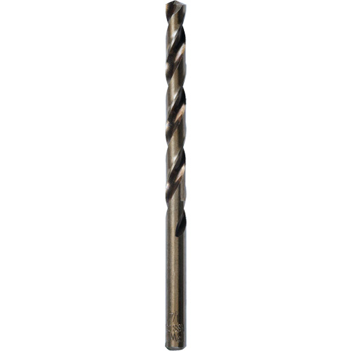 Heavy-Duty Jobber Drill Bit, High Speed Cobalt, 1/4", 4" L, 3" Flute, 135° Point Angle Fastek