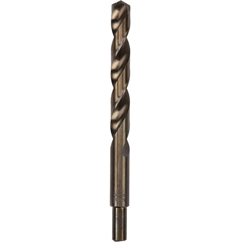 Heavy-Duty Jobber Drill Bit, High Speed Cobalt, 1/2", 6" L, 1-1/2" Flute, 135° Point Angle Fastek