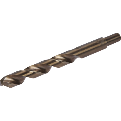 Heavy-Duty Jobber Drill Bit, High Speed Cobalt, 1/2", 6" L, 1-1/2" Flute, 135° Point Angle Fastek