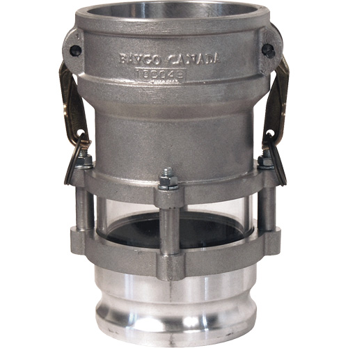 Cam & Groove In-Line Sight Glass Coupler x Adapter Fastek