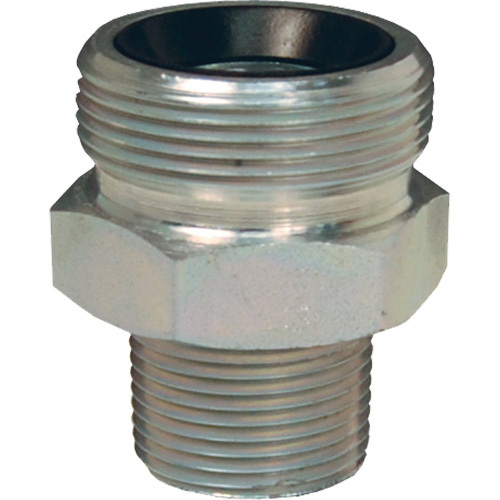 Boss Ground Joint Spud, Steel, 3/4", Male NPT Fastek