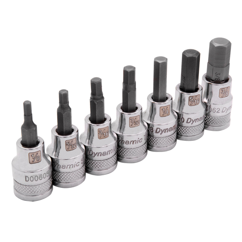 Jeu de douilles SAE standards, 7 mrcx Fastek