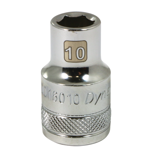Metric Socket, 10 mm, 1/2" Drive, 6 Points Fastek