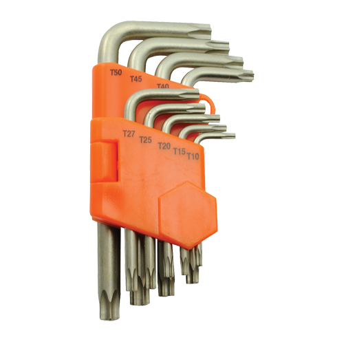 Hex Key Set, 9 Pcs., Torx&reg; Fastek