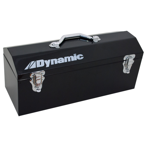 Hip Roof Tool Box, 7" D x 19" W x 7-1/2" H, Black Fastek