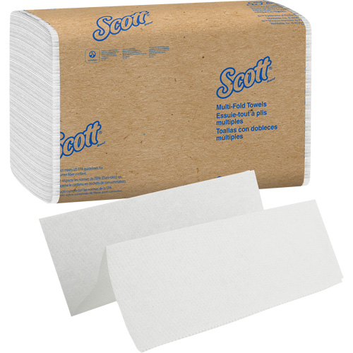 Scott&reg; Essential Multi-Fold Paper Towels, 1 Ply, 9-2/5" L x 9-1/5" W, 250 /Pack Fastek
