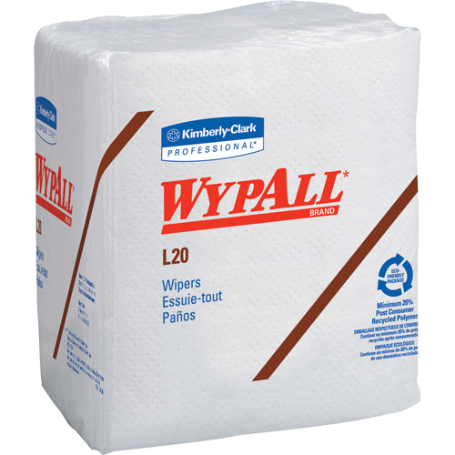 WypAll&reg; L20 Single-Use Towels, All-Purpose, 12-1/2" L x 12" W Fastek