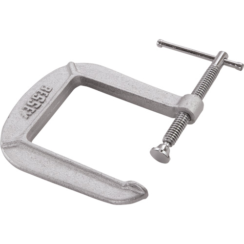 Light-Duty C-Clamp, 3" (76 mm) Capacity, 4-1/2" (114 mm) Throat Depth Fastek