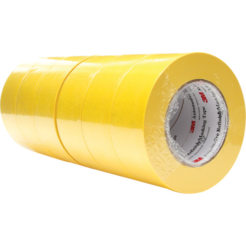 Automotive Refinish Masking Tape 388N, 48 mm (2") x 55 m (180'), Yellow Fastek