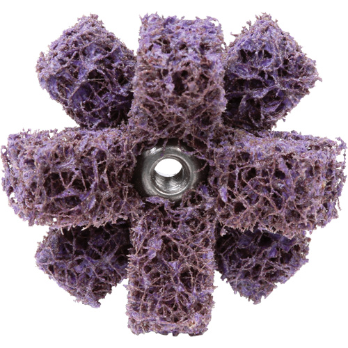 Croix de lustrage BF-XB Scotch-Brite, 1-1/2" dia., Grain Moyen, Oxyde d'aluminium Fastek