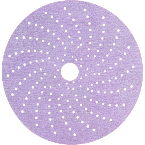 Disque de ponçage net mauve Hookit, dia 6", Grain P240, Oxyde d'aluminium, Poids C Fastek