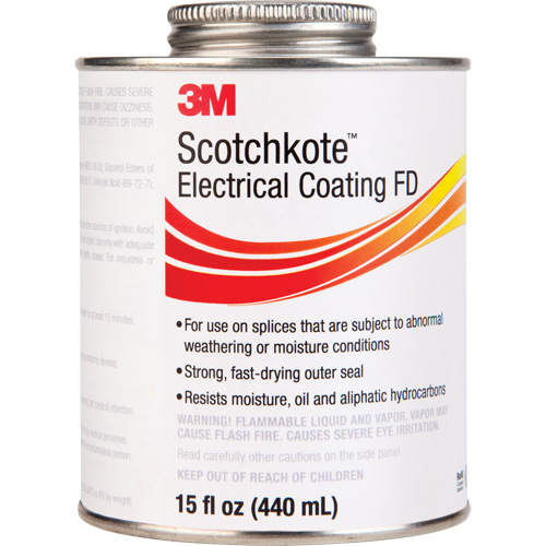 Scotchkote Electrical Coating FD, Clear, 15 oz., Can Fastek