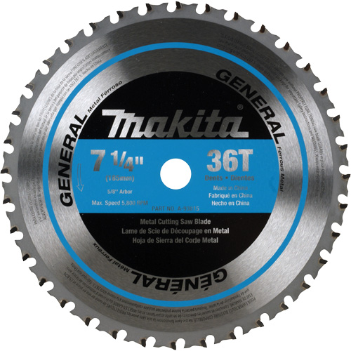 Lame de scie &agrave; pointes au CERMET, 7-1/4", 36 dents, Pour M&eacute;tal Fastek