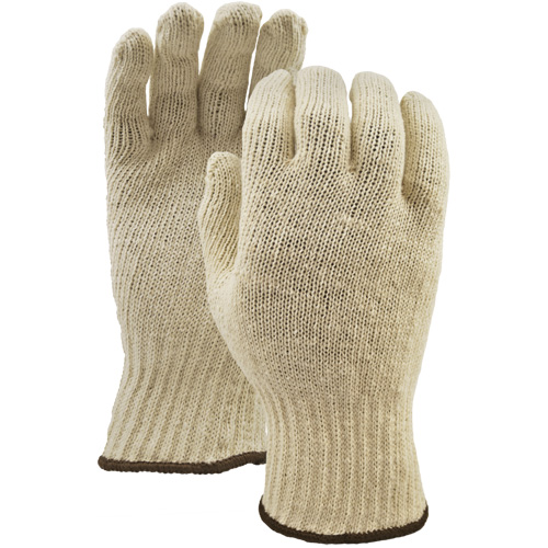 White Knight Gloves, Poly/Cotton, Large Fastek