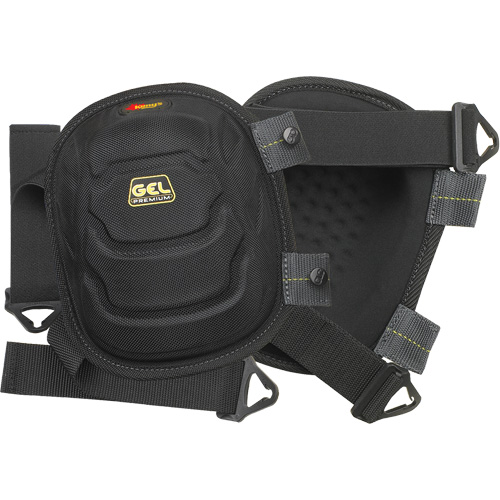 Gel-Tek Flooring Knee Pad, Buckle Style, Plastic Caps, Gel Pads Fastek