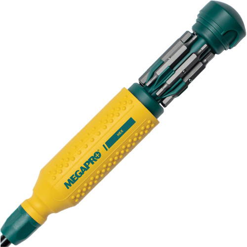 Original Hex 15-in-1 Multi-Bit Screwdriver, 8-37/50" L, Textured Handle Fastek