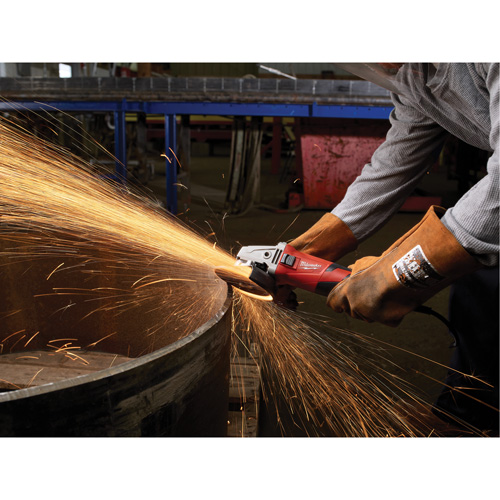 Petite meuleuse d'angle verrouillable avec collecteur coulissant, 5", 12 A Fastek