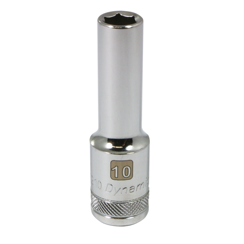 Douille m&eacute;trique, 10 mm, Prise 1/2", 6 pans, Profond Fastek