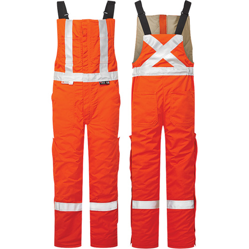 UltraSoft&reg; 9 oz. High-Visibility Insulated Bib Pants, 2X-Large (Tall), Orange Fastek