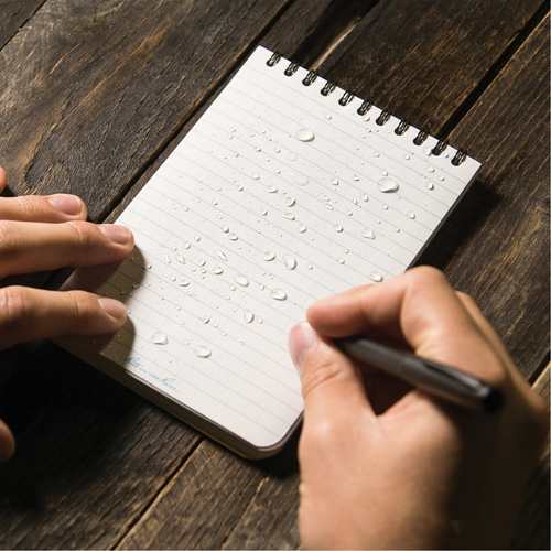 Pocket Top-Spiral Notebook, Soft Cover, Yellow, 100 Pages, 4" W x 6" L Fastek