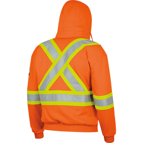338SF Capuche &agrave; fermeture &eacute;clair ignifug&eacute;e, Hommes, T-Grand, Orange haute visibilit&eacute;, 22 cal/cm² Fastek