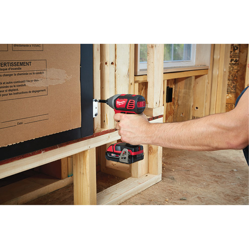 M18 Cordless Hex Impact Driver Kit, 1/4", 1500 in-lbs Max. Torque, 18 V, Lithium-Ion Fastek