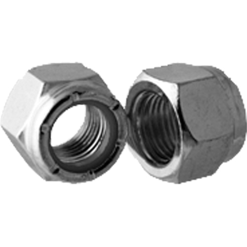 NTU Thin Heavy Series Locknut Nylon Insert, 3/4"-10 Dia., Zinc Plated Fastek
