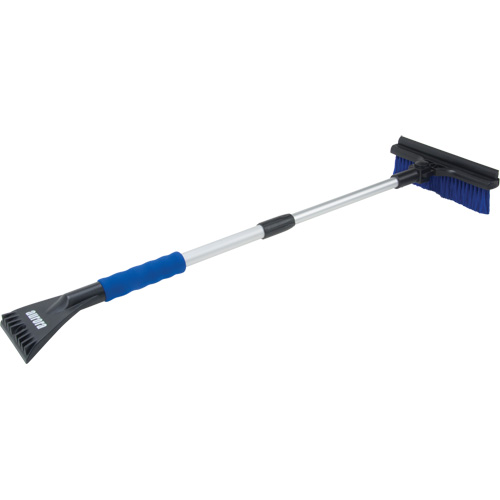 Snow Brush, Telescopic, Polypropylene Blade, 32-1/2" Long, Blue Fastek