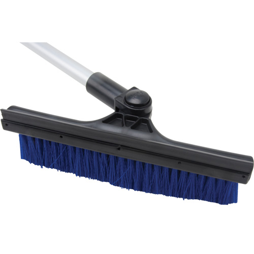 Snow Brush, Telescopic, Polypropylene Blade, 32-1/2" Long, Blue Fastek