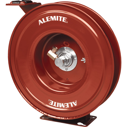 Alemite&reg; Heavy-Duty Hose Reel, Single Hose, 7" W x 19" D x 20-1/4" H Fastek