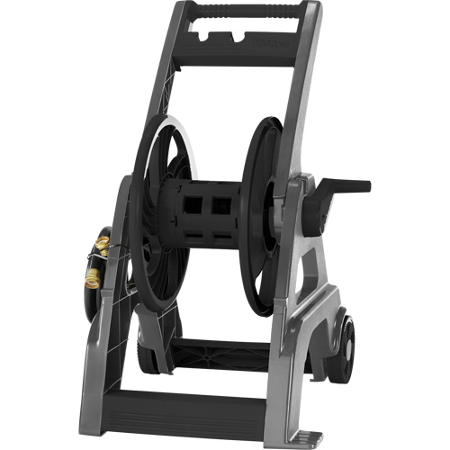 Foldable Hose Reel Cart, 175', Aluminum/Poly-Plastic Fastek