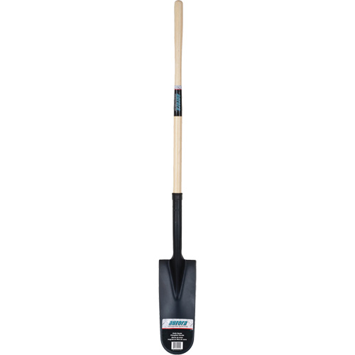 Drain Spade Shovel, Tempered Steel, 14" x 6" Blade, 46" L, Straight Handle Fastek