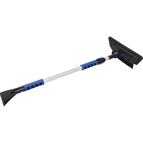 Snow Brush, Telescopic, EVA Foam Blade, 48" Long, Black/Blue Fastek
