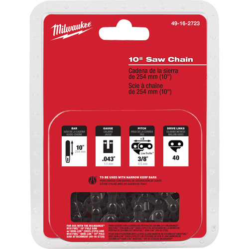 M18 Fuel 10" Saw Chain Fastek