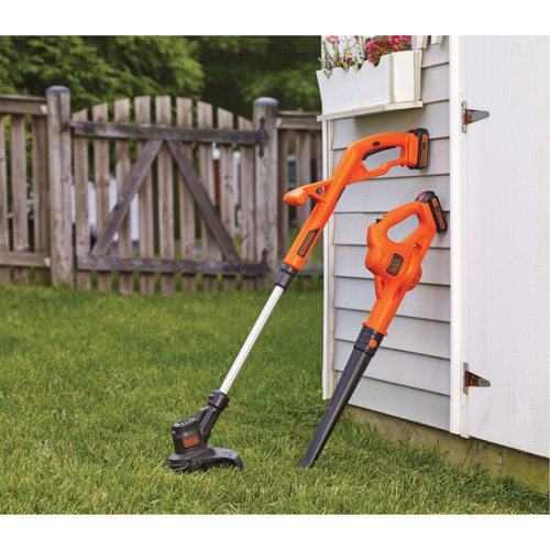 Max* String Trimmer/Edger & Hard Surface Sweeper Combo Kit, 10", Battery Powered, 20 V Fastek