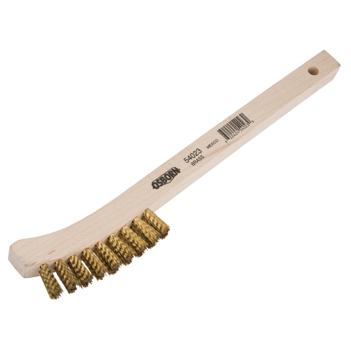 Petites brosses de nettoyage, Laiton, 2 x 9 rangs de fils, Longueur 8-5/8 Fastek