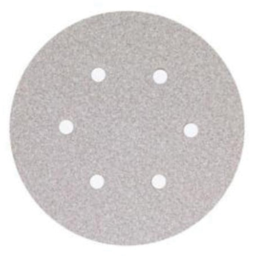 Paper Hook & Loop Vacuum Discs, 6" Dia., 280 Grit, Aluminum Oxide, B-Weight Fastek